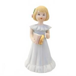 Enesco Growing Up Collection, Age 6 Birthday Girl Blonde Figurine